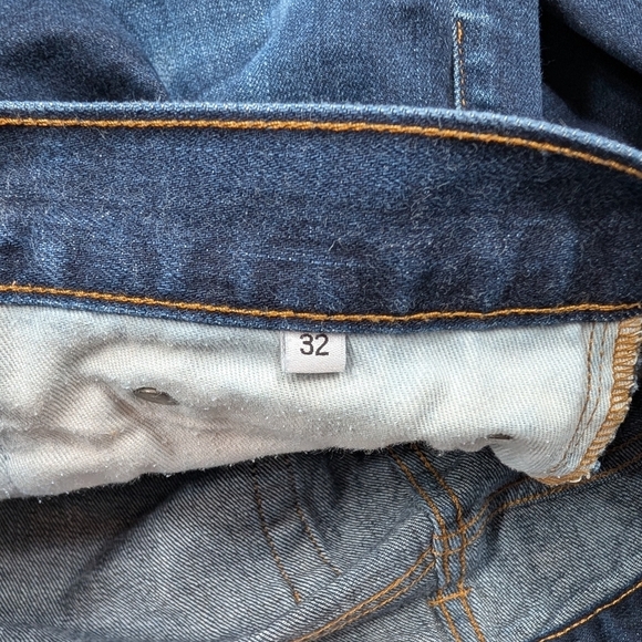 Gustin Jeans Mens 32 Blue Indigo Selvedge Slim Raw Cotton California - Picture 8 of 11